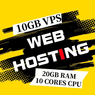 web hosting Server 4GB RAM 2 Core 12GB SSD Storage CLoud VPS