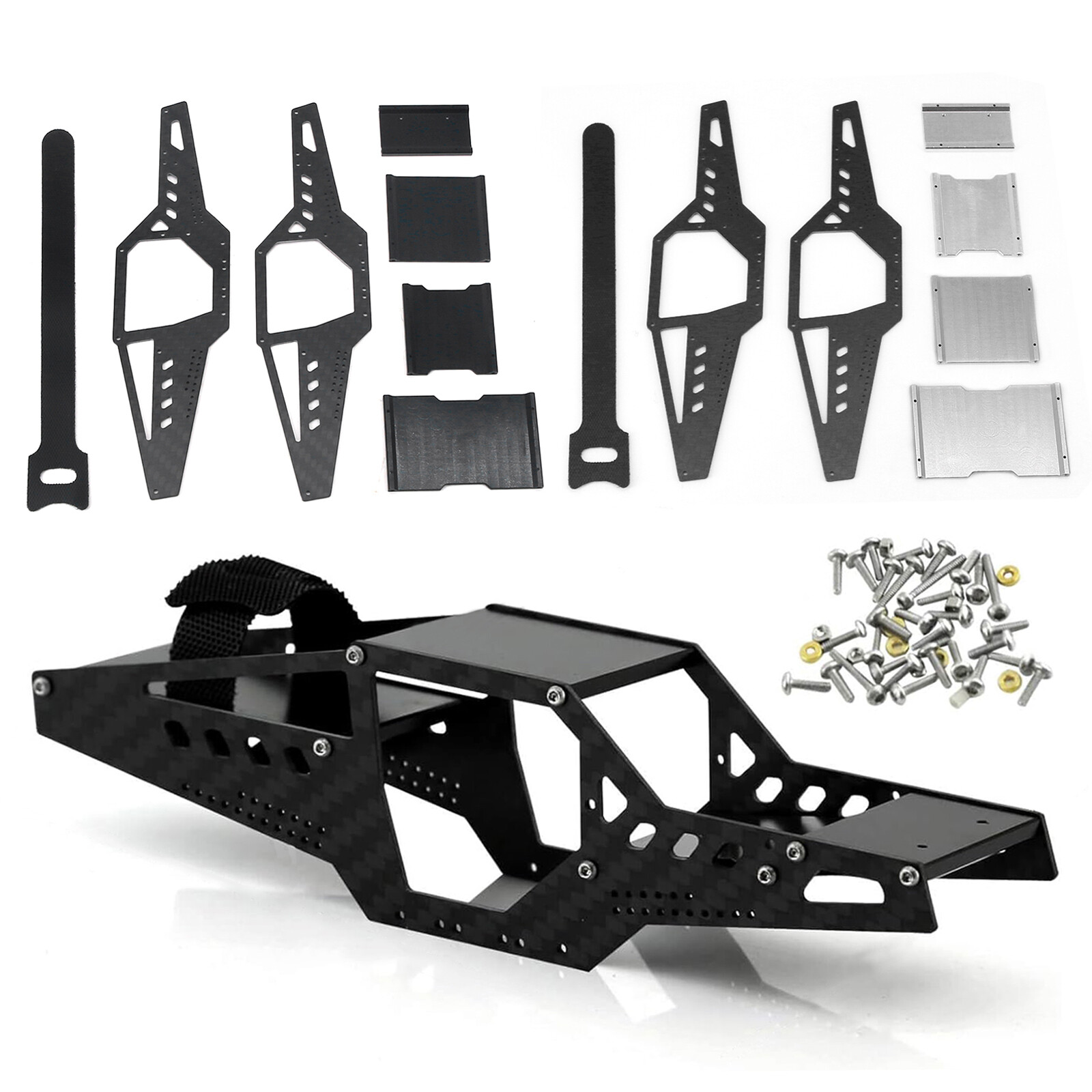 Chassis Frame Body Rolling Cage Body Shell Kit for 1/24 Axial SCX24 90081 RC Car
