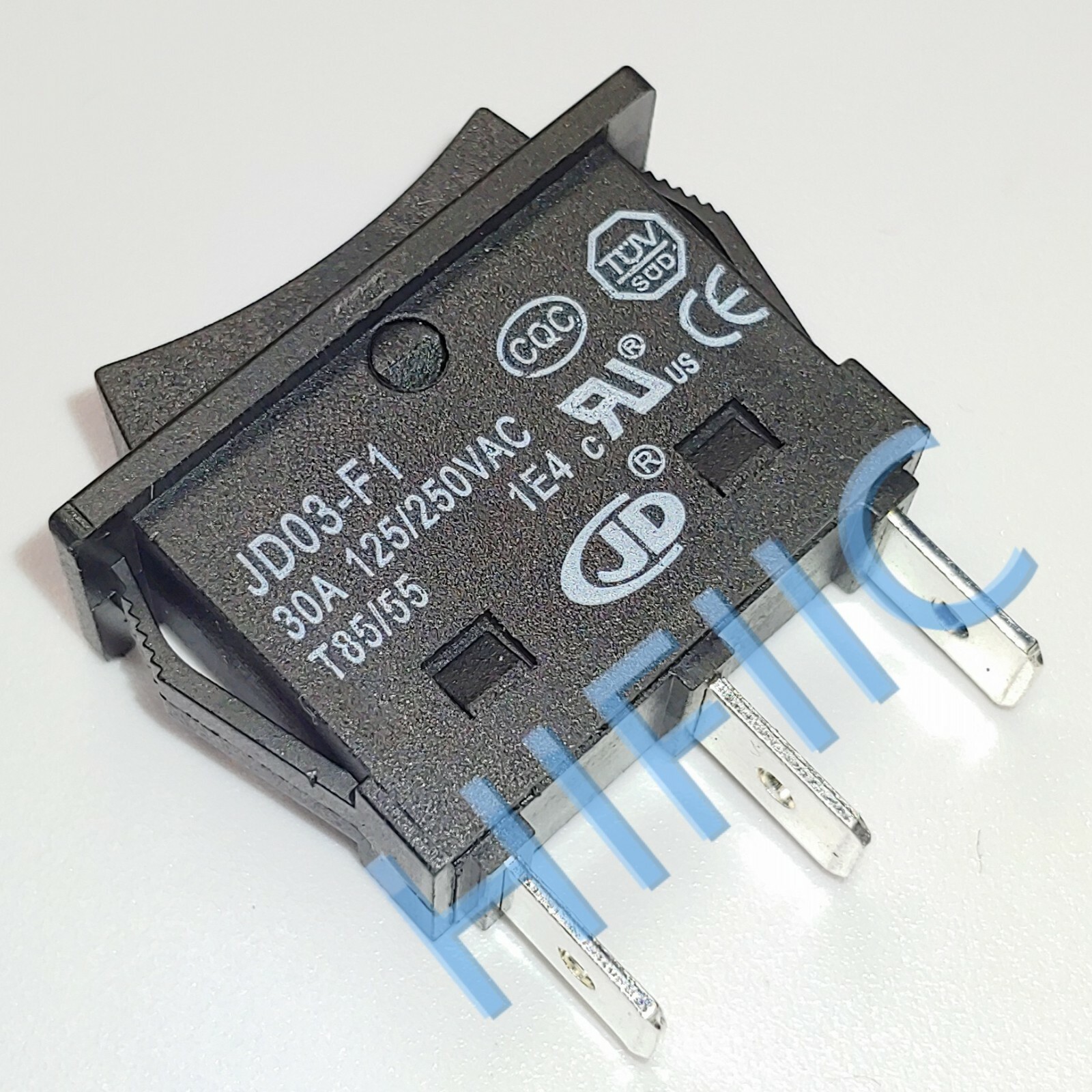 1pc JD03-F1 30A IN-OUT Rocker Switch 3 Pins 3 Positons Double Side Momentary