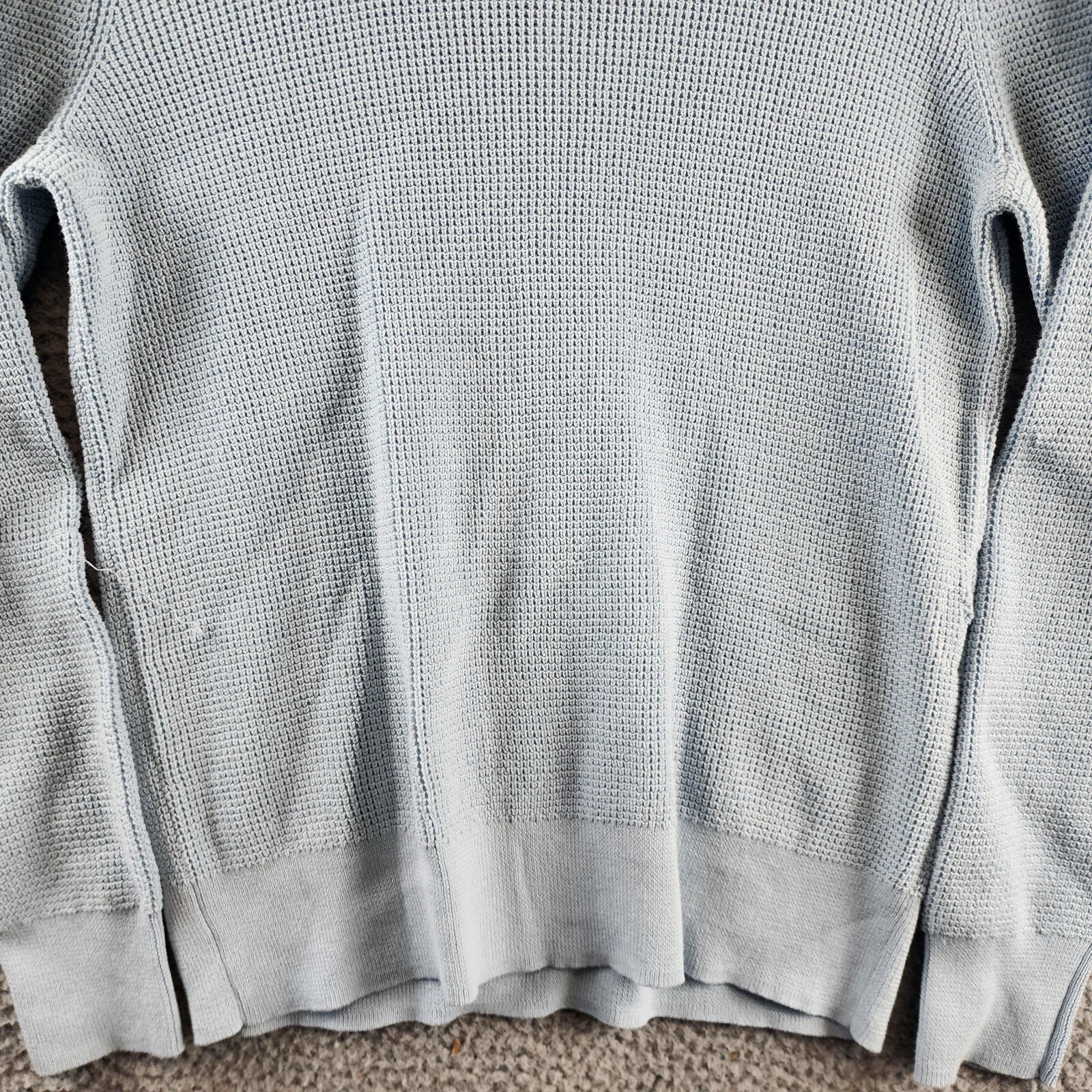 The Men's Store at Bloomingdale's Cotton Thermal Sweater Men's S Celestial L/S - Picture 3 of 12
