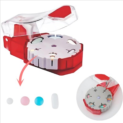 Pill Cutter for Small or Large Pills Medicine Slicer with Self-Retracting Bla...