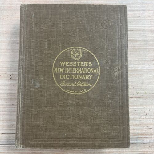 Vintage 1943 Webster's New International Dictionary 2nd Edition Unabridged As Is | eBay Vintage 1943 Webster's New International Dictionary 2nd Edition Unabridged As Is | eBay