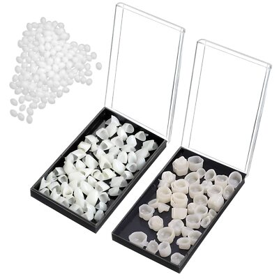 120 Pieces Fake Tooth Cap Crown Veneers Front Back Anterior and Molar Posteri...