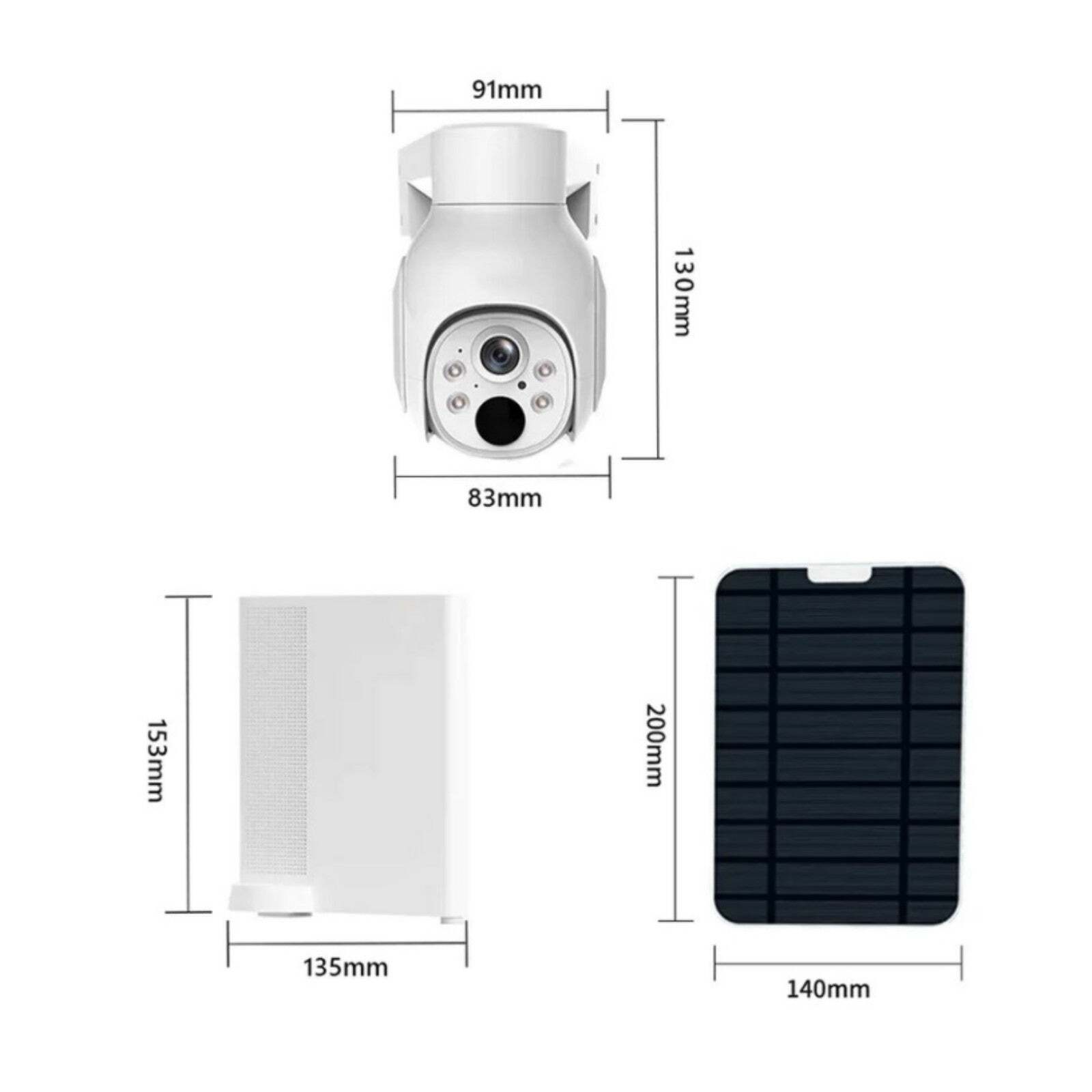 CAMCAMP 4MP Wireless Solar Security Camera System Humanoid Detect 10CH NVR+500GB