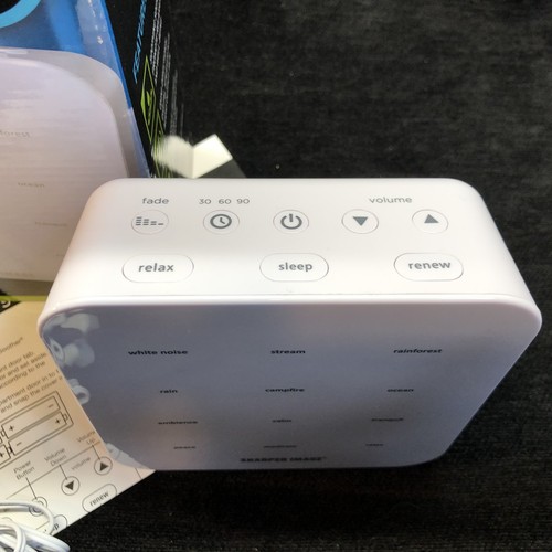 Sharper Image Digital Tranquility Sound Soother 12 Sounds 30 60 90 Sleep Timer