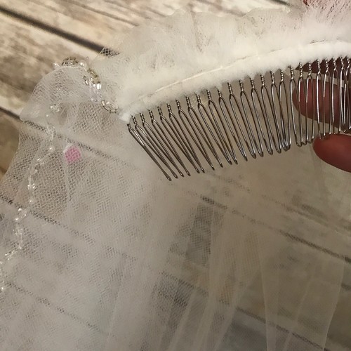 NEW $85 Bride Gorgeous Delicate Intricate Beaded Romantic Wedding Veil