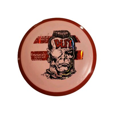 New Axiom Discs Fission Defy Distance Driver MVP Pink Base Red Rim 163 Grams 