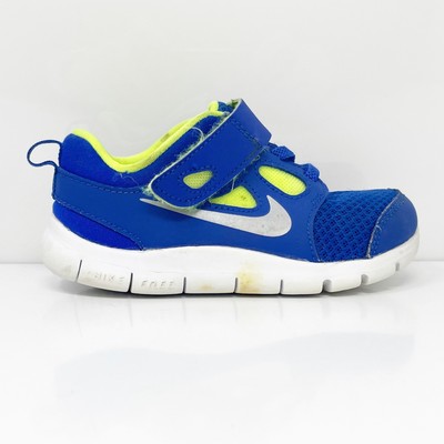

Nike Boys Free 5.0 580561-400 Синие кроссовки для бега, размер 8C, Синий, Free 5.0