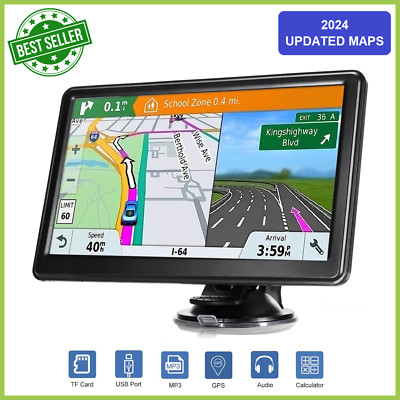 2024 Maps Semi Truck Gps Commercial Driver Accessories Navigation System Trucker