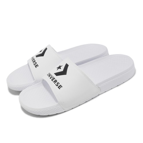 

Converse All Star Slide Белые Черные Мужские Унисекс Слипоны Сандалии Тапочки 171215C, Белый, All Star Slide