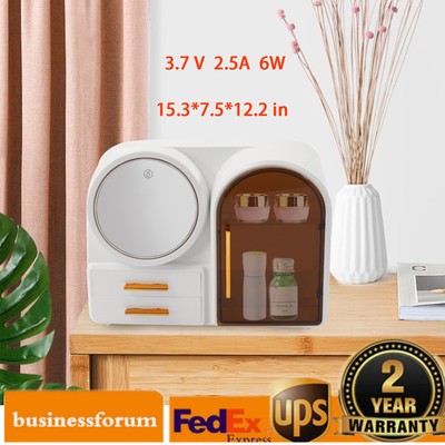 Combined Cosmetic Large Capacity Storage Box Multi Function With USB LED Light
