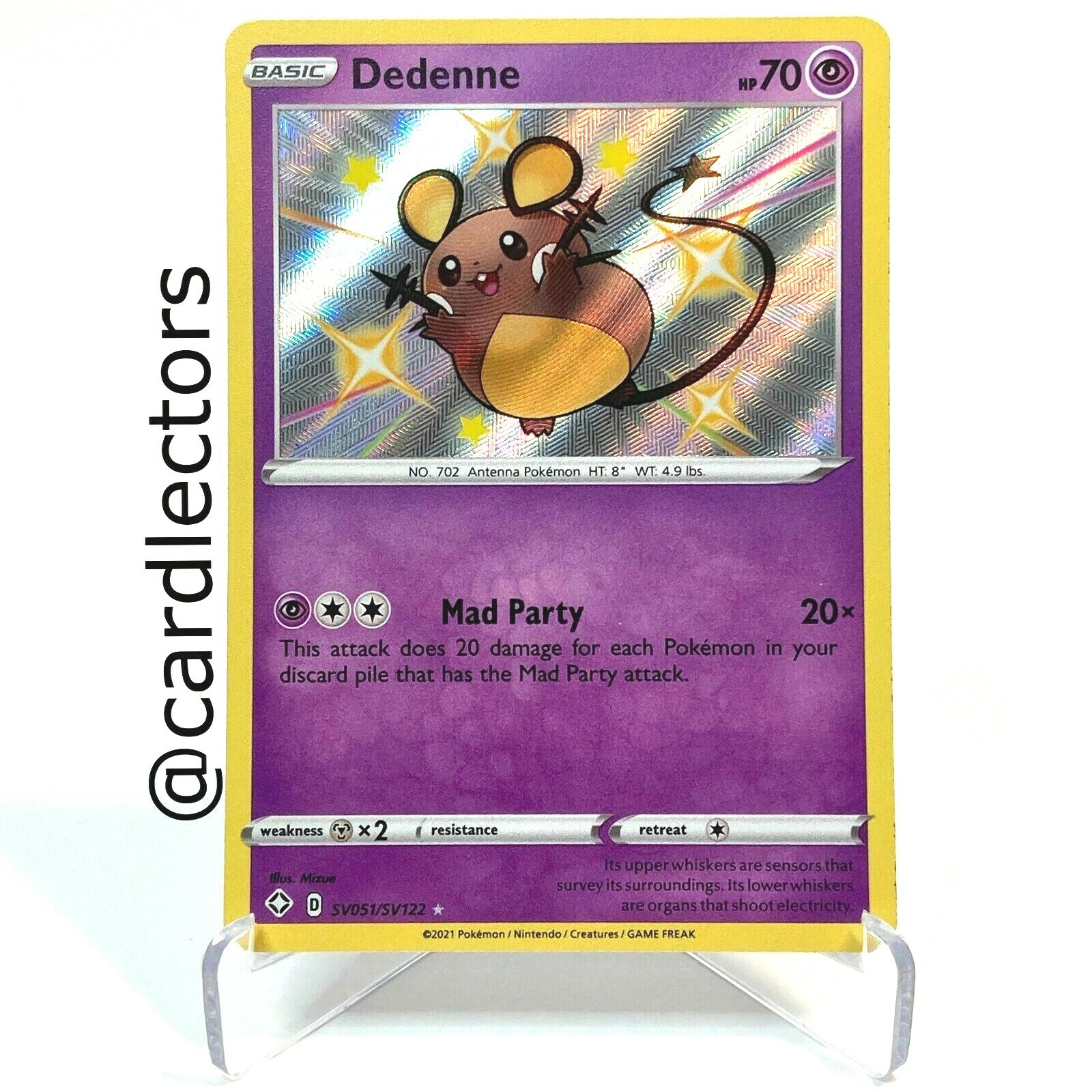 Pokemon TCG: Shining Fates - Dedenne SV051/SV122 (Baby Shiny