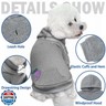 SCENEREAL Dog Hoodie Sweaters for Small Medium Large Size Dogs, Fleece Pet Sweatshirt with Hat and Pocket,Soft Cold Winter All Weather Puppy Clothes for S to XL Sized Dogs,Grey (M)
