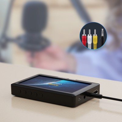 Analog To Digital Converter Ezcap180 AV Recorder TF HD Out Playback For VCR QH1