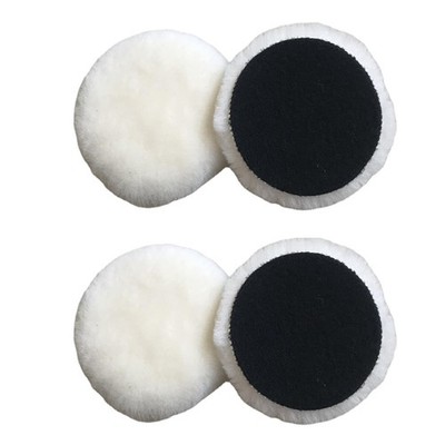 Wenyue 4 Dischi Lucidanti in Lana D'agnello da 125 mm, Tampone Lucidante