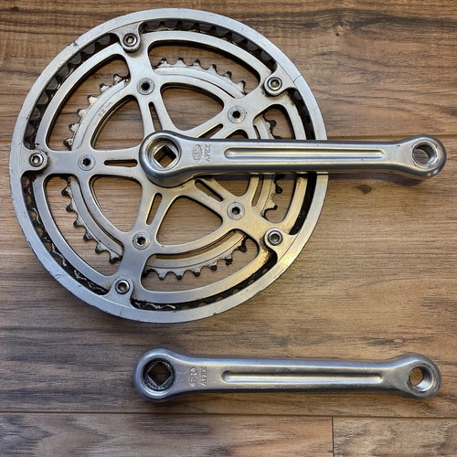 Vintage SR Apex Double Crankset 52 / 40 170 Square Taper 118 BCD Fluted