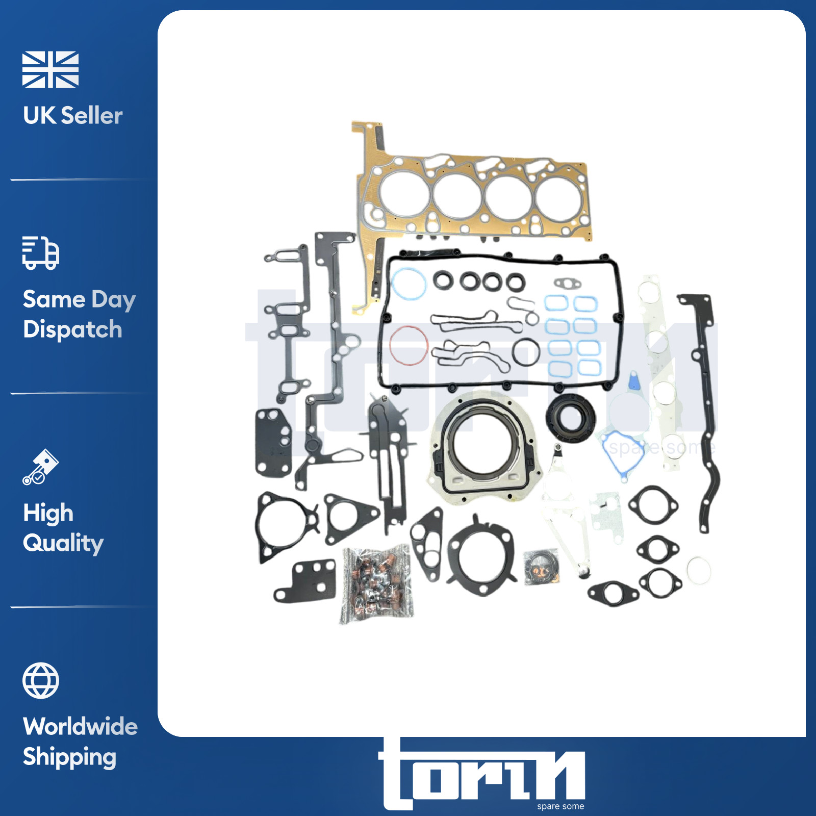 FULL ENGINE GASKET SET FOR FORD TRANSIT & RANGER 2.2 TDCI RWD FWD 2011-ONWARDS