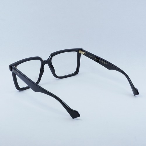 Pre-owned Gucci Gg1541s 001 Black/blue Light Crystal To Grey Photochromic 55-18-145 Sun... In Gray