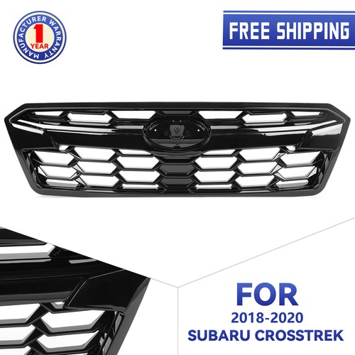 Глянцевая черная передняя верхняя решетка радиатора в сборе для Subaru Crosstrek 2018 2019 2020 годов выпуска