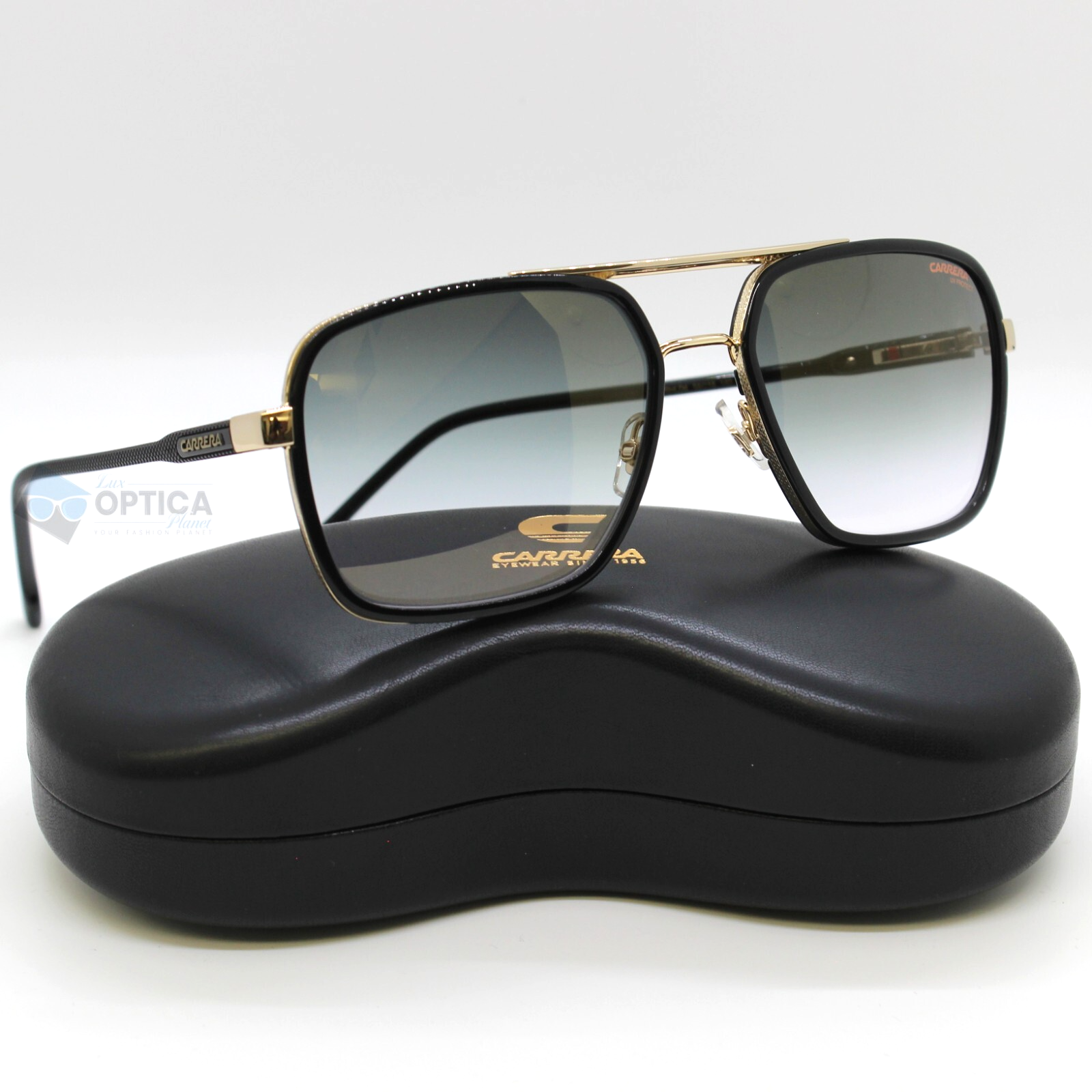 NEW Carrera 256/S Sunglasses Gold Black / Green Shaded Gold
