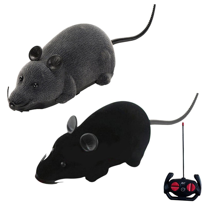 Wireless Remote Control RC Rat Electronic Mouse for Cat Dog Pet Toy Novelty