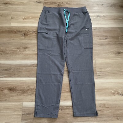 Figs TALL High Waisted Yola Skinny Scrub Pants Graphite XL TALL NEW