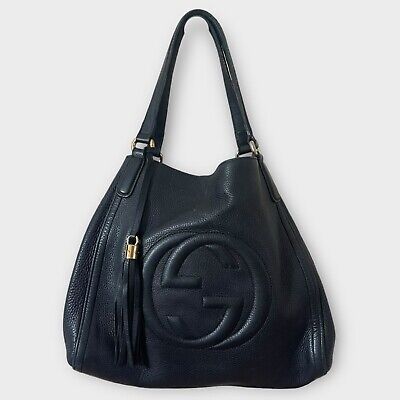 gucci soho shoulder bag leather large 334434425861