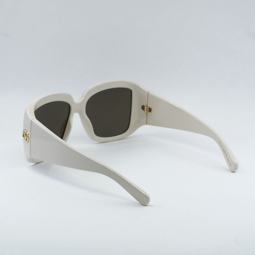 Pre-owned Gucci Gg1402s 004 Ivory/brown 55-16-130 Sunglasses