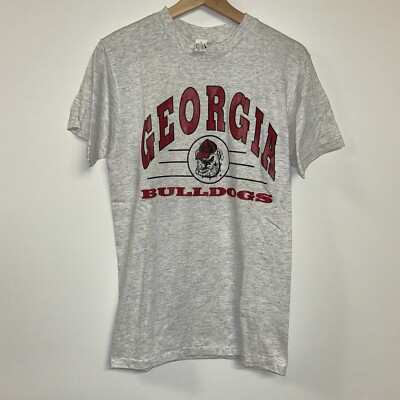 Vintage 1980 s Georgia Bulldogs, Singke Stitch Deadstock T-shirt Size Medium 
