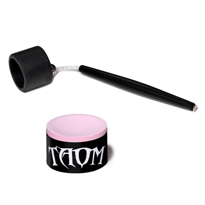 Taom Pyro Billiard Pool Cue Premium Chalk - Pink - with Chalk Holder