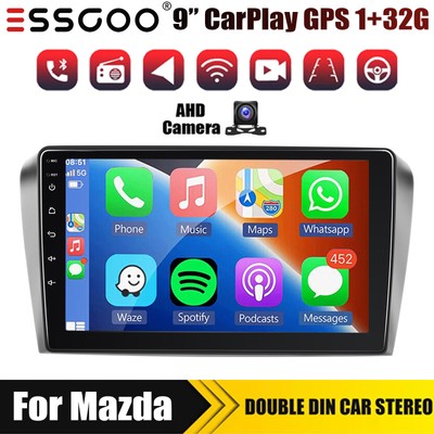 For Mazda3 2003-2009 Android 13 WIFI Carplay Car Stereo Head Unit GPS Radio+AHD
