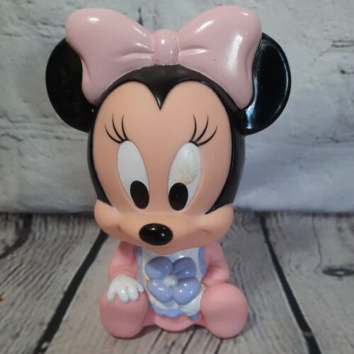 Vintage Arco Disney Baby Minnie Mouse Squeaker Toy Rubber Vinyl Squeak 5.5