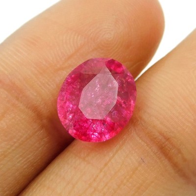 2.9 Ct Natural Pink Sapphire Oval Cut CERTIFIED Loose Gemstone Free Delivery