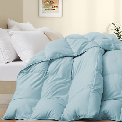 Oversized Down Comforter Ultra Soft Cozy , King or Queen Bed Blanket 5 Color