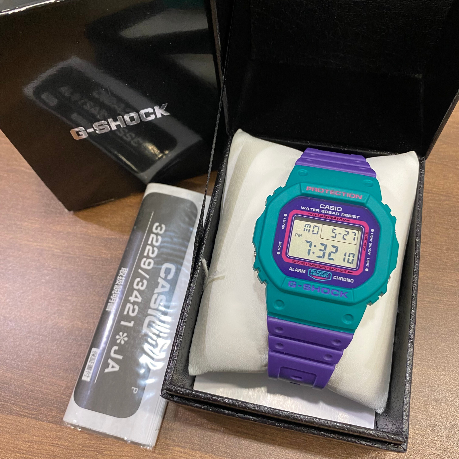 CASIO G-SHOCK DW-5600TB-6JF Throwback 80s Joker Purple Green CASIO G-SHOCK DW-5600TB-6JF Throwback 80s Joker Purple Green