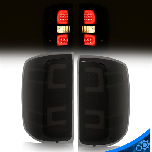 Для 14-18 Silverado 1500 2500 3500 HD Копченый светодиодный указатель поворота Задние фонари