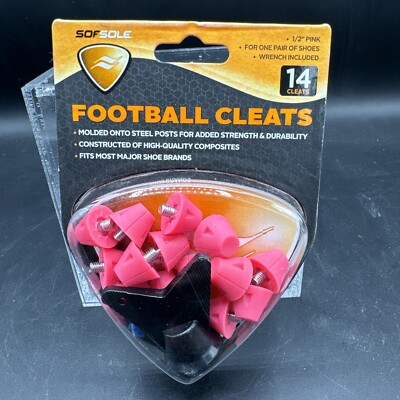 SOF SOLE 1/2 NYLON FOOTBALL REPLACEMENT STUDS PINK