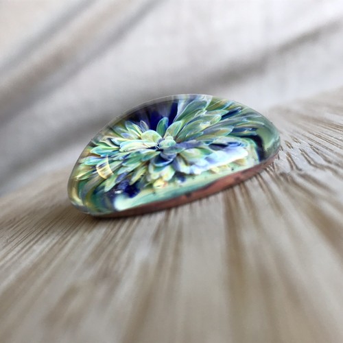 Handmade By James Tinker, 35 X 30mm with A 3mm Hole, Borosilicate Pendant, OOAK