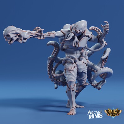Mind Flayer Researcher 2 | Dungeons and Dragons Cuthari Illithid D&D Miniature