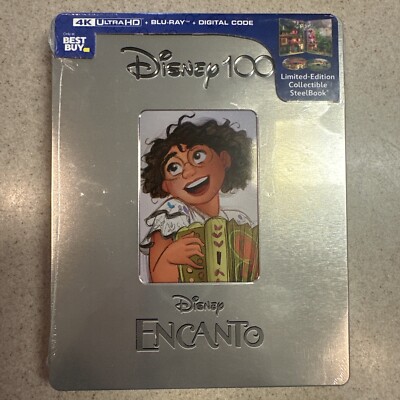 Encanto Disney 100 Limited Steelbook 4K UHD Blu-ray Digital Factory Sealed