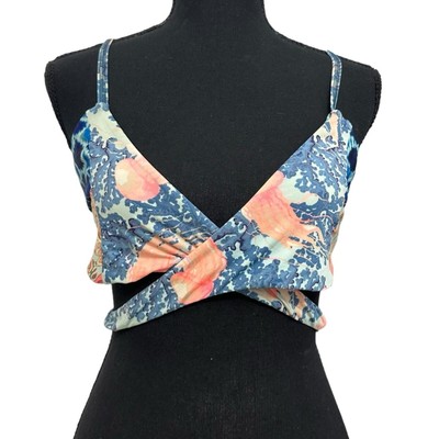 Maaji Bikini Top Wrap Summer Beach Colorful Tropical Vacation Size Medium