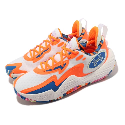 

Мужские баскетбольные кроссовки Under Armour Spawn 5 LE UA Белый Оранжевый Синий 3026758-100, Spawn 5 Le