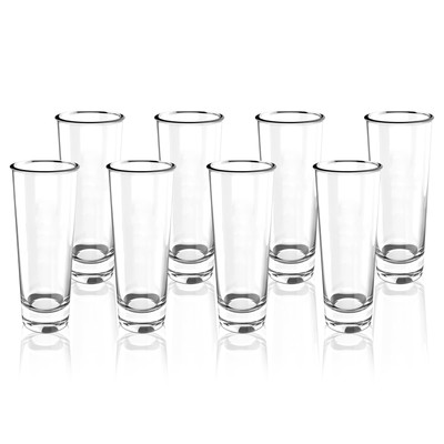 Shot Glasses Set of 82oz Shot Glass Set with Heavy Base for EspressosVodkaWhi...