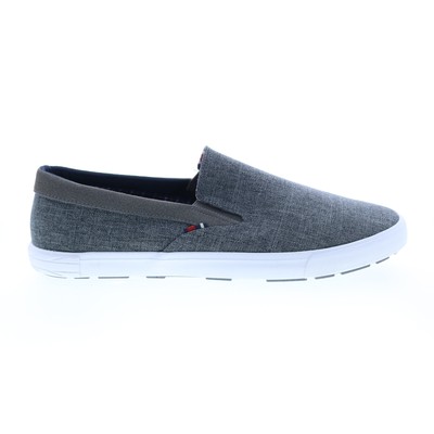 

Ben Sherman Pete Slip On BNM00004 Мужские серые парусиновые кроссовки Lifestyle 9.5, Серый, Ben Sherman Pete Slip On