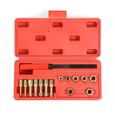 15pcs Metric Thread Chaser Set, Rethread Repair Tool M6-M12, Thread Restorer Set
