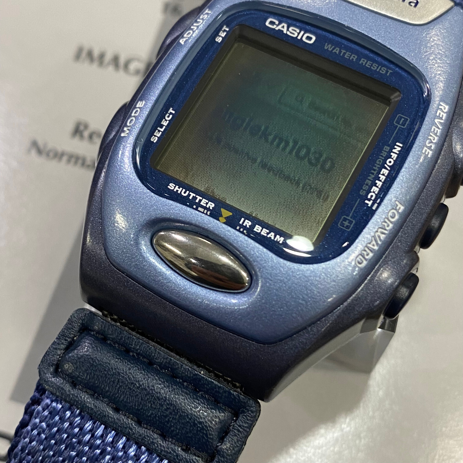 Pre-owned Casio Wqv-2b-2dr Wrist Camera Digital Watch Rare Vintage In Box