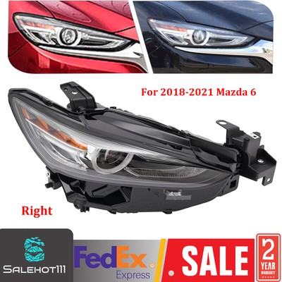LED Headlight Assembly For 2018 2019 2020 2021 Mazda 6 with AFS Right Passenger