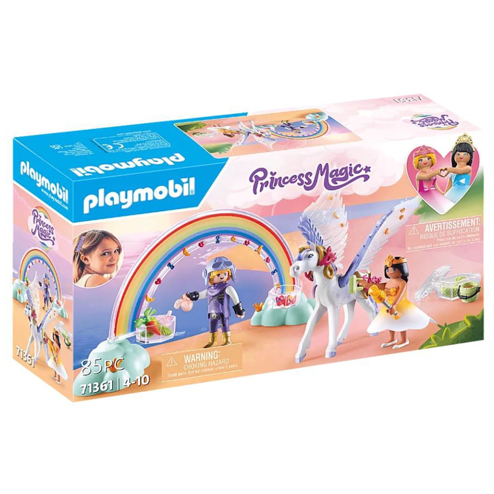 Игровой набор Playmobil Принцесса Волшебный Пегас с Радугой в облаках 71361