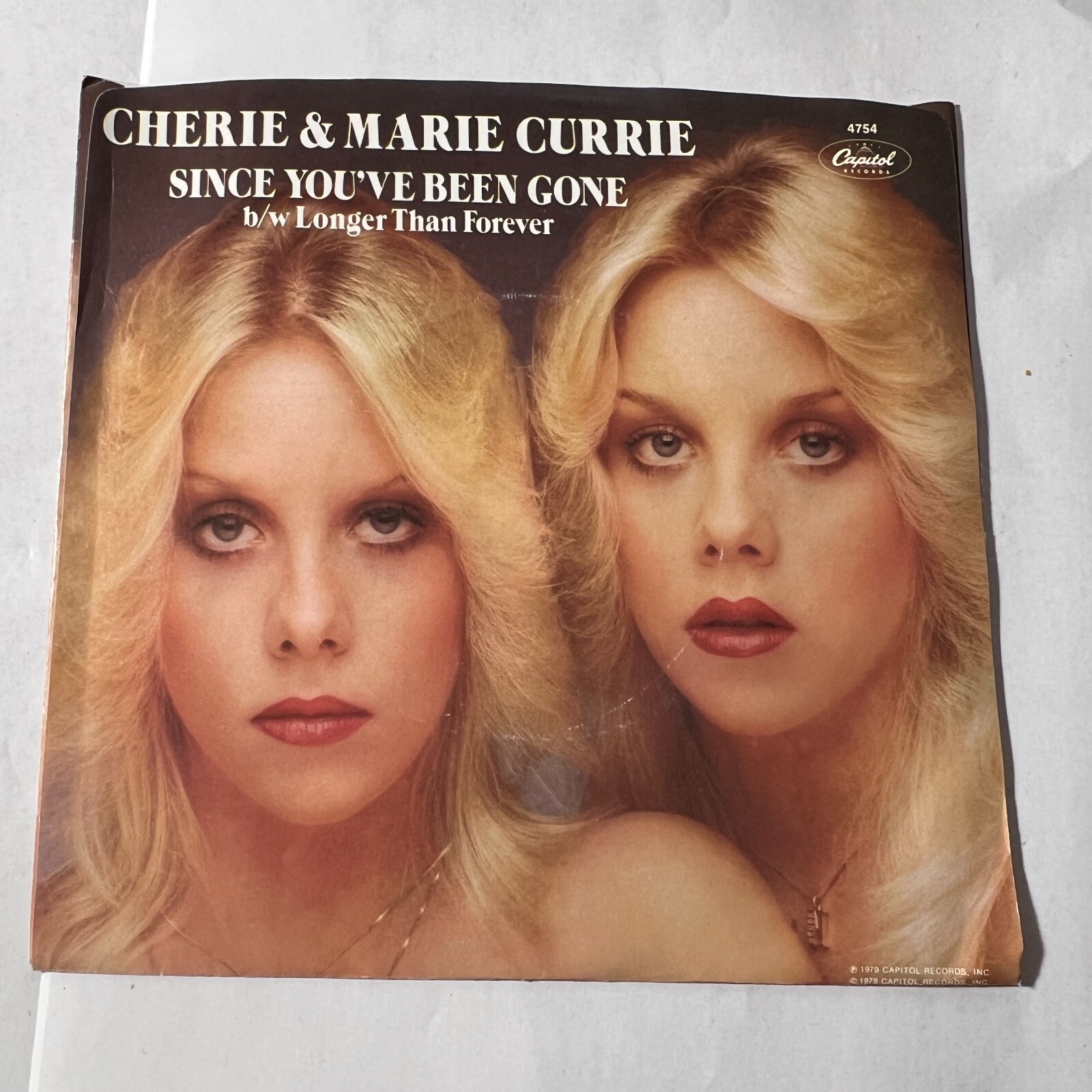 RARE 45 RPM RECORD: Cherie & Marie Currie Since You've Been