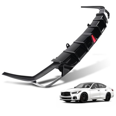 Rear Bumper Diffuser & 2pcs White Corner Aprons For Honda Accord 2018-2022 Yofer